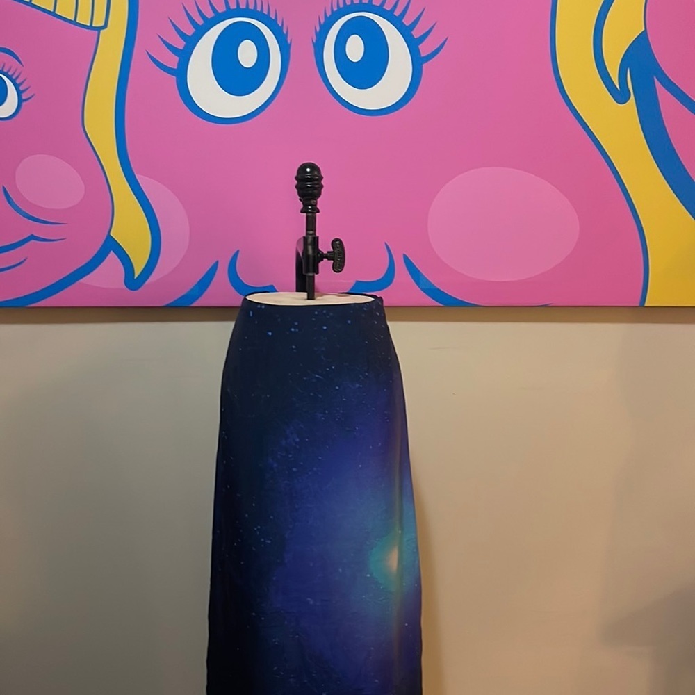 Moschino Cheap Chic Galaxy Stars Moon Maxi Skirt
